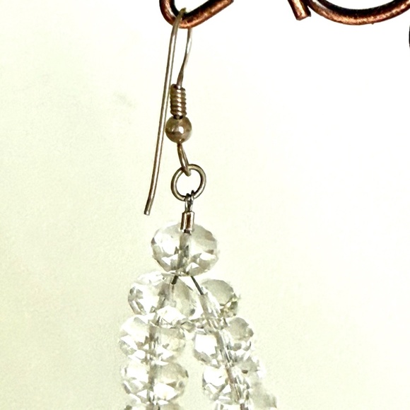 New Handmade Sterling silver and crystal earrings - Picture 4 of 5
